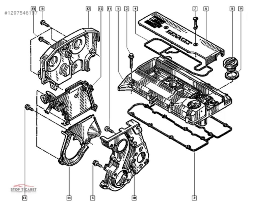 7701040740 7701040740 reno megane f7r kÜlbÜtÖr kapak conta 7701040740 7701040740 reno megane f7r kÜlbÜtÖr kapak conta