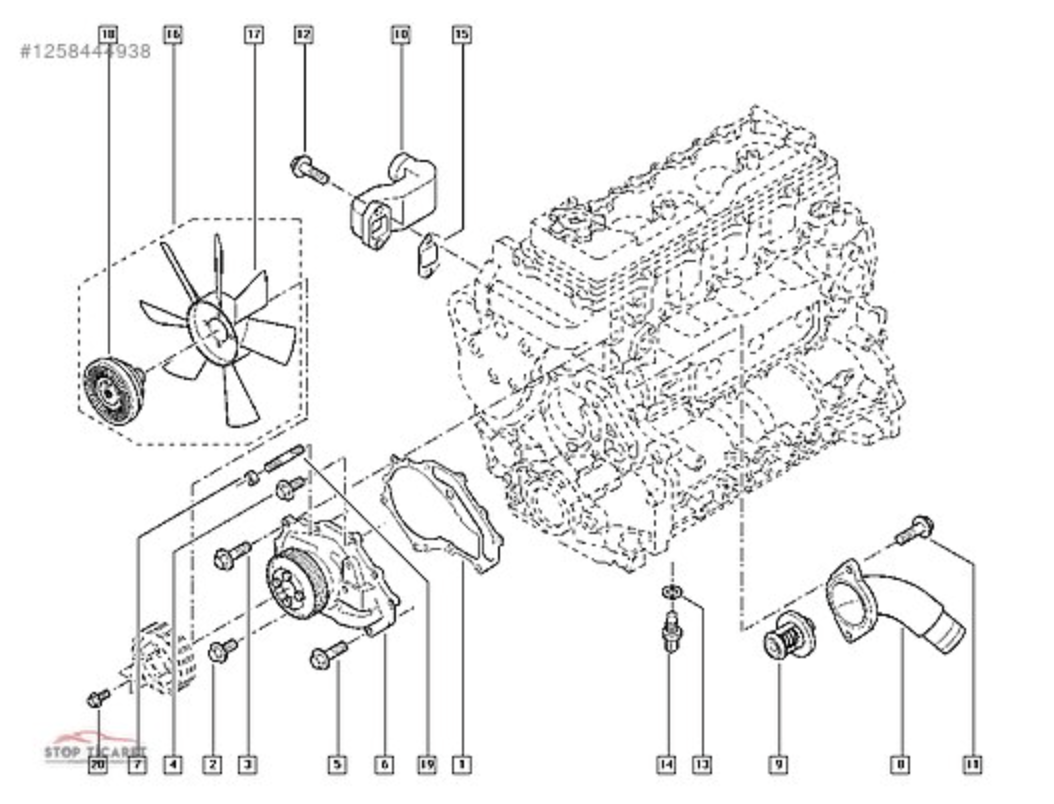 7701058391 renault mascott 3,0 dİzel termostat yenİ sifir 7701058391 renault mascott 3,0 dİzel termostat yenİ sifir