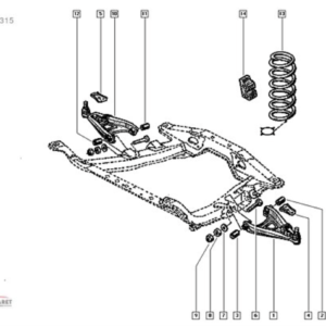 7700434161 renault megane coupe f7r motor Ön helezon takimi (kopya)